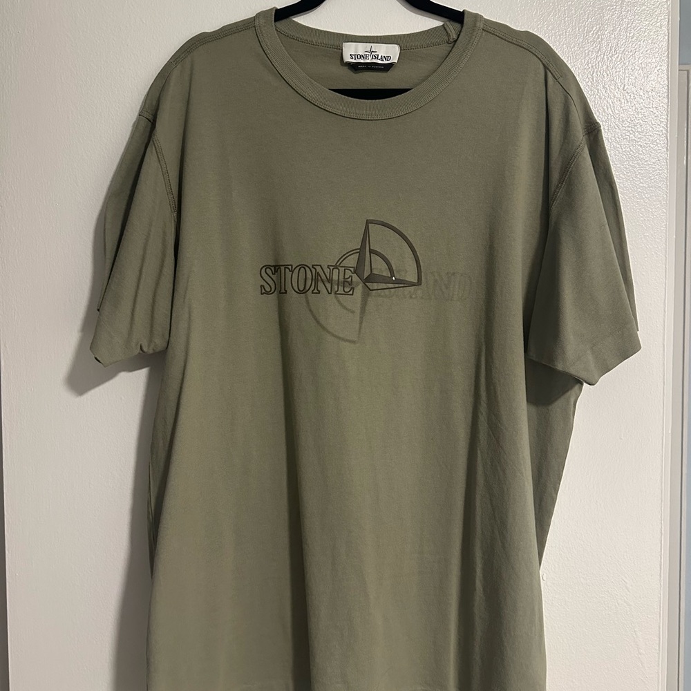 Stone Island Khaki Men's Tee